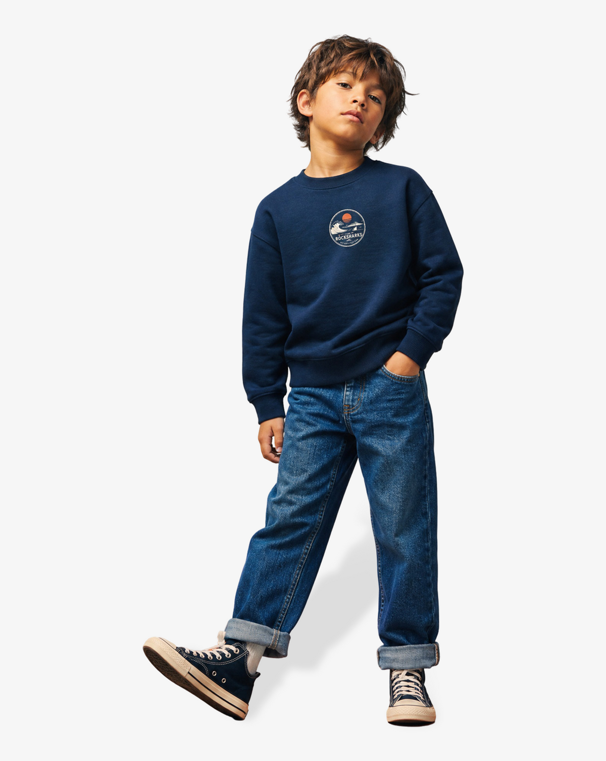 Rock Sharks | Sudadera oversize de algodón orgánico