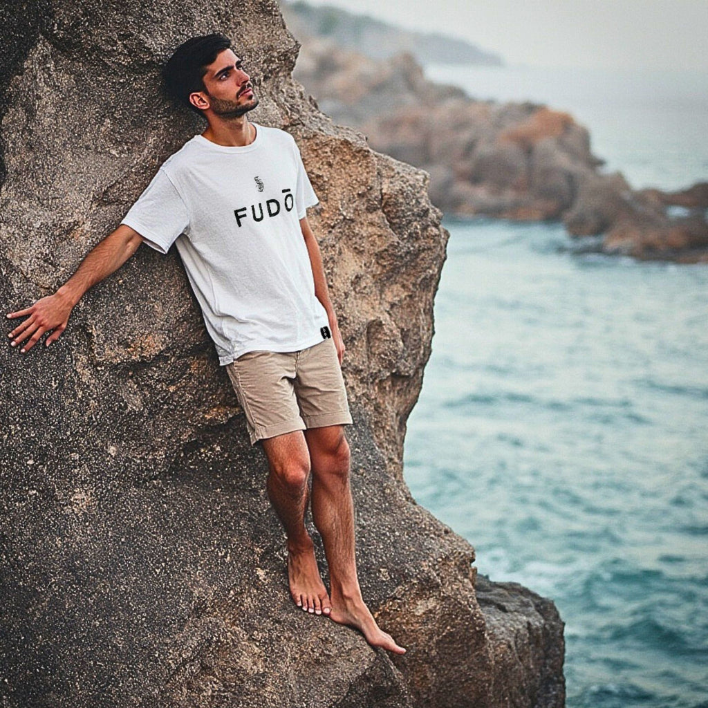  FUDO , FUDO LUXURY WEAR, JAPANESE 
INSPIRED TSHIRTS, FUDO STREETWEAR,
 KANJI DISCIPLINE , SUSTAINABLE CLOTHING, 
REHIHO tee FUDO