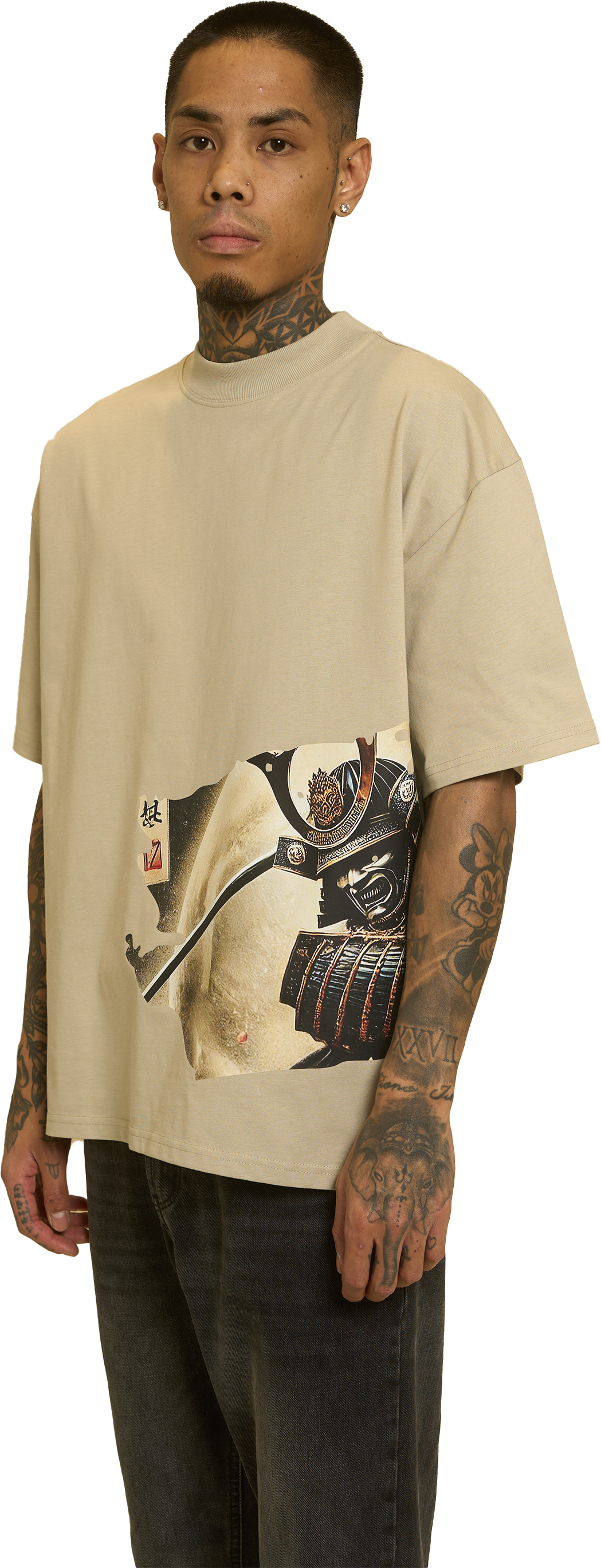 EDIZIONE GRAFICA #1 | Maglietta oversize premium beige