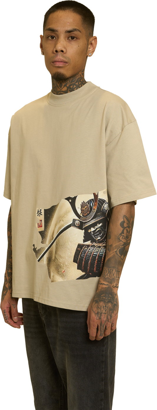 EDIZIONE GRAFICA #1 | Maglietta oversize premium beige