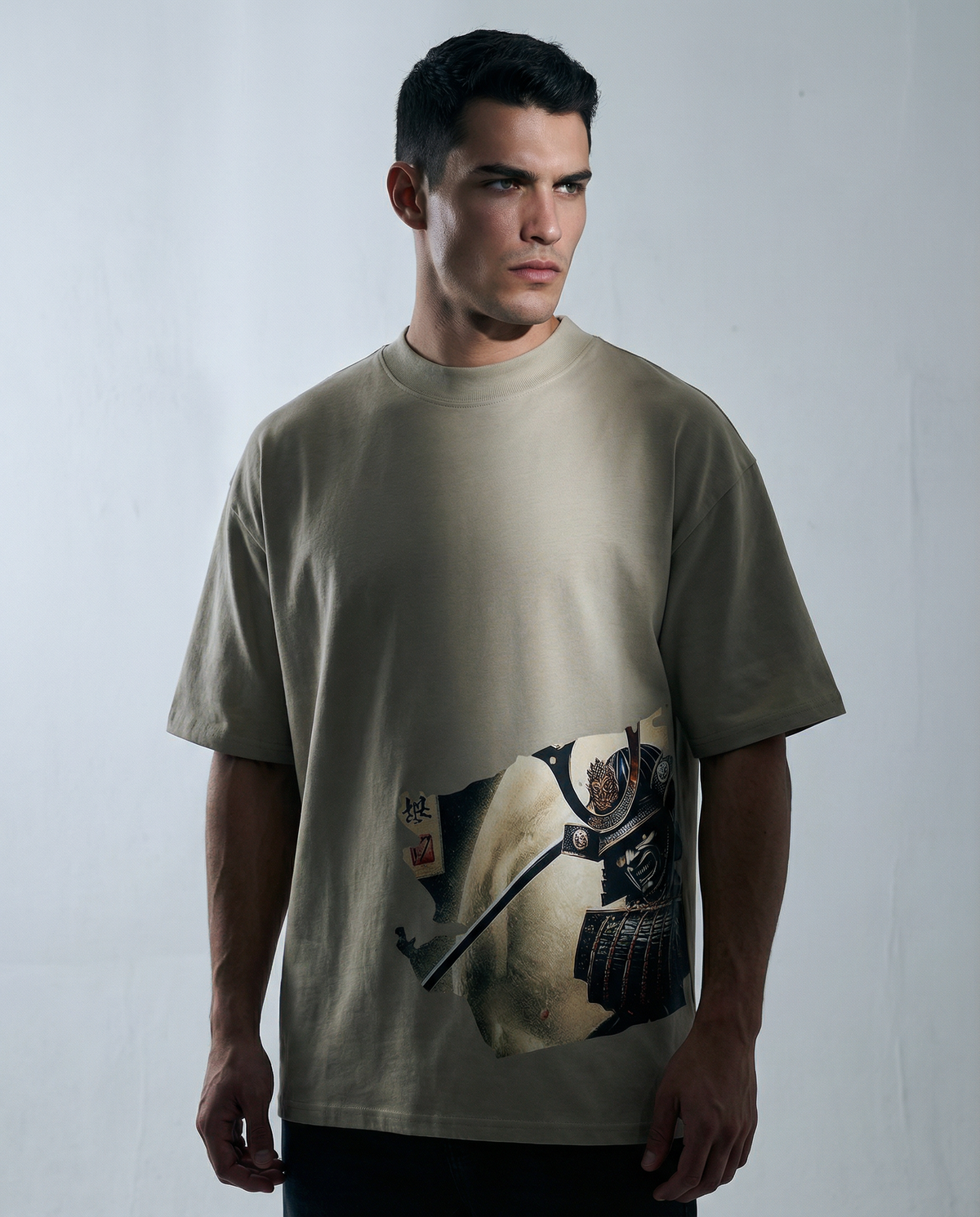 EDIZIONE GRAFICA #1 | Maglietta oversize premium beige