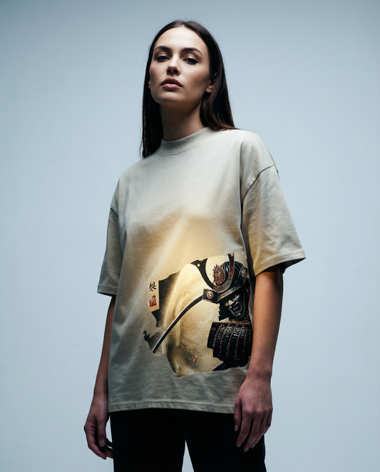 EDIZIONE GRAFICA #1 | Maglietta oversize premium beige