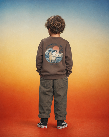 Rock Sharks | Felpa oversize di cotone organico