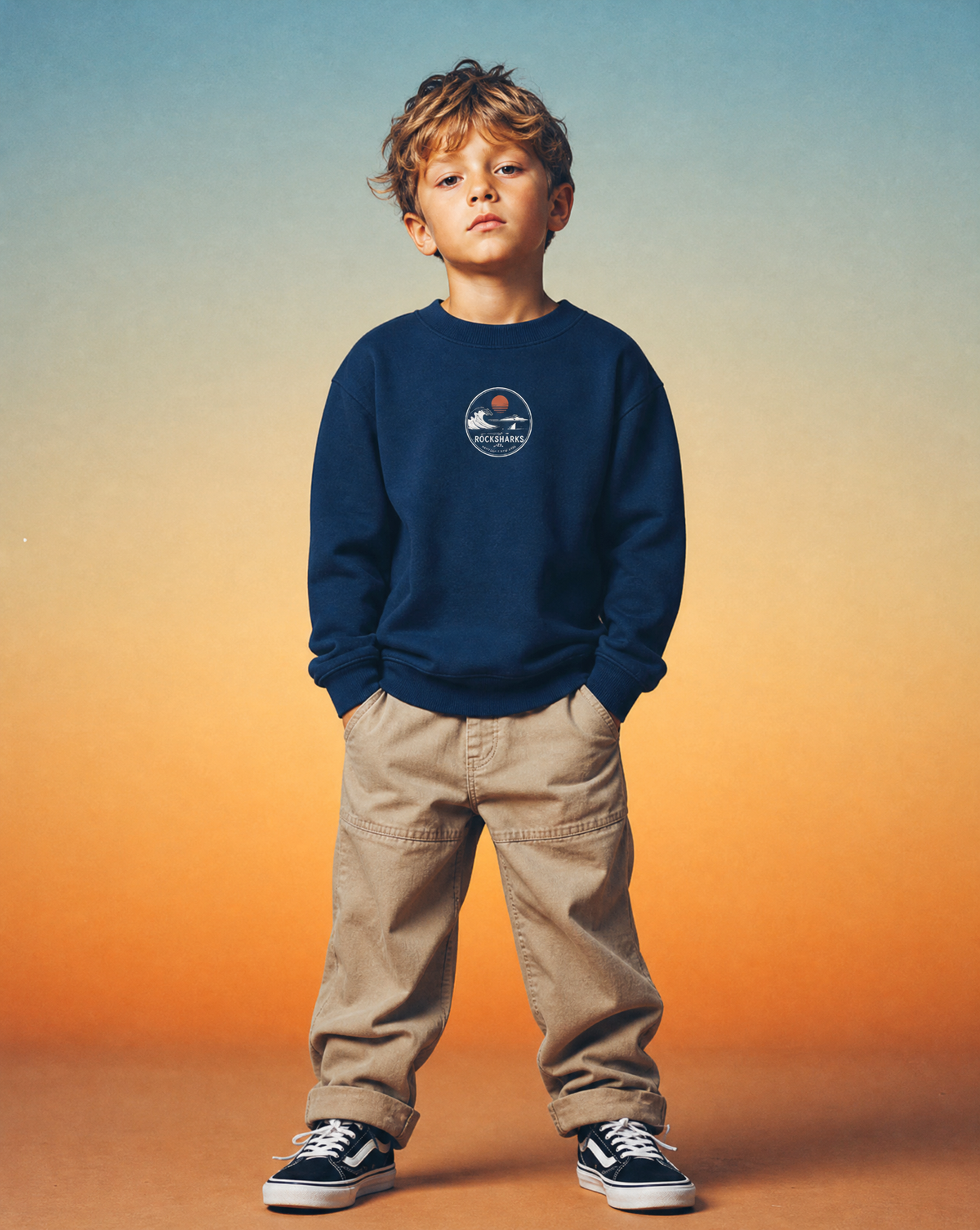 Rock Sharks | Felpa oversize di cotone organico