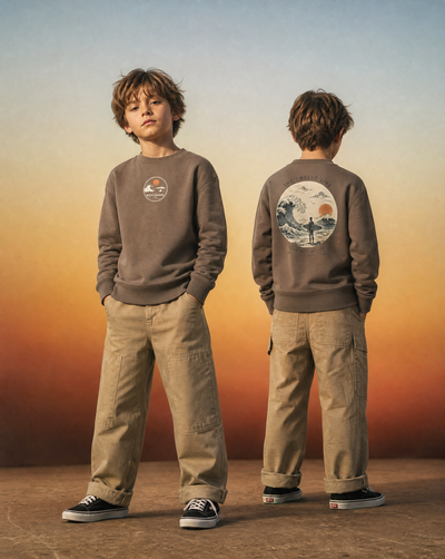 Rock Sharks | Felpa oversize di cotone organico