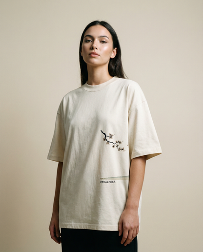 Natural Raw edition I FLOWER SPIRIT | oversize algodon organico
