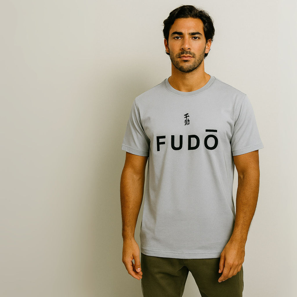 "FUDO , FUDO LUXURY WEAR, JAPANESE 
INSPIRED TSHIRTS, FUDO STREETWEAR,
 KANJI DISCIPLINE , SUSTAINABLE CLOTHING, 
HEIHO tee FUDO"