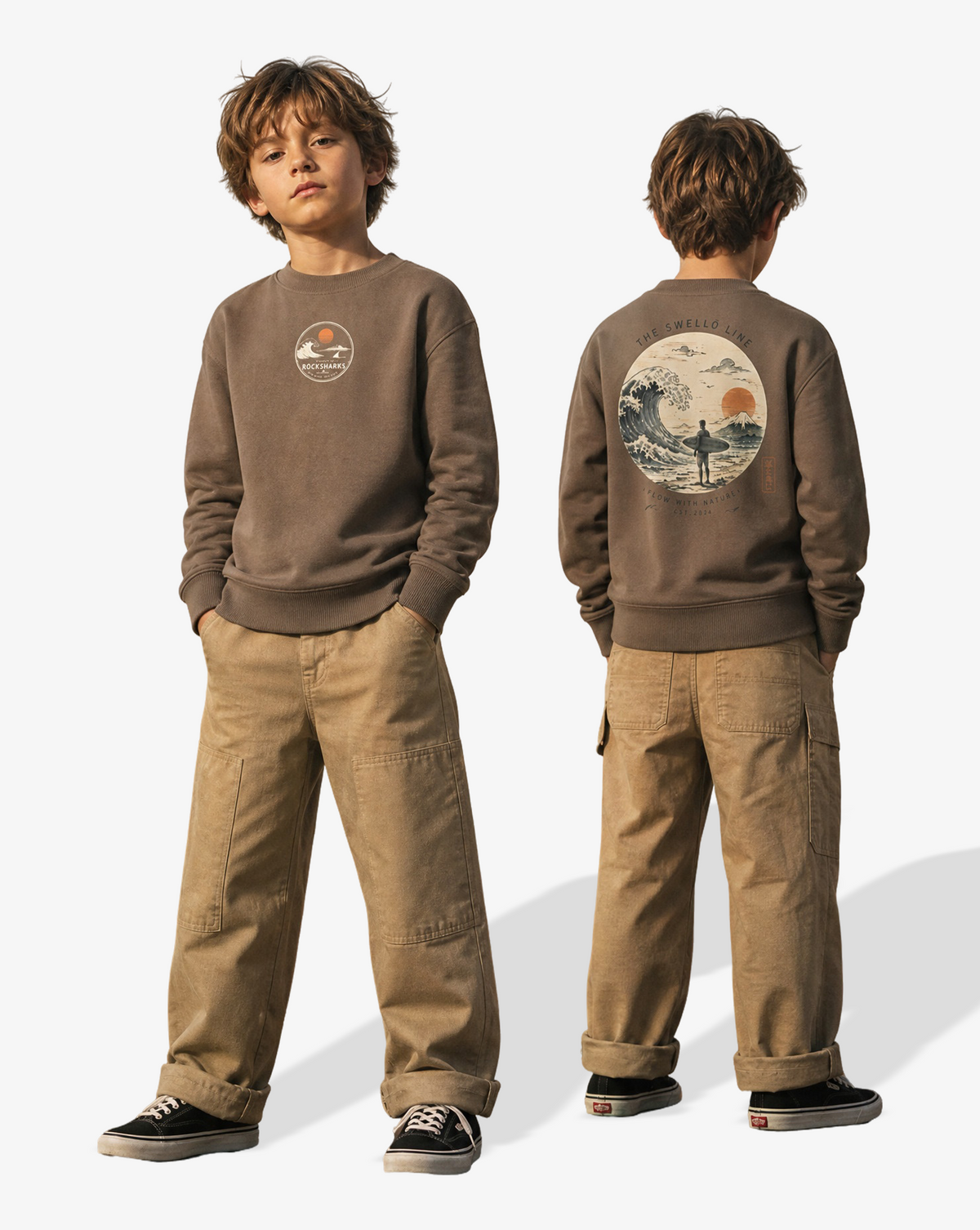 Rock Sharks | Sudadera oversize de algodón orgánico
